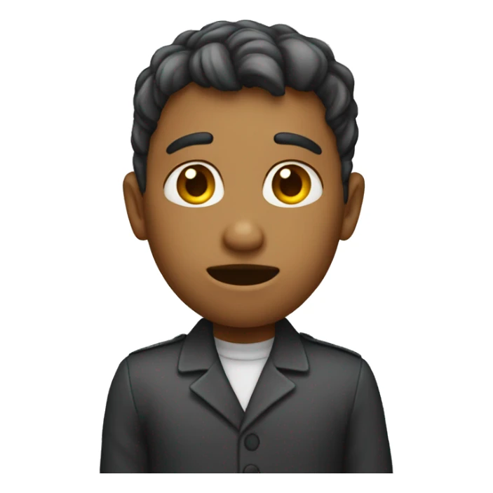 A person shaking their head no sticker