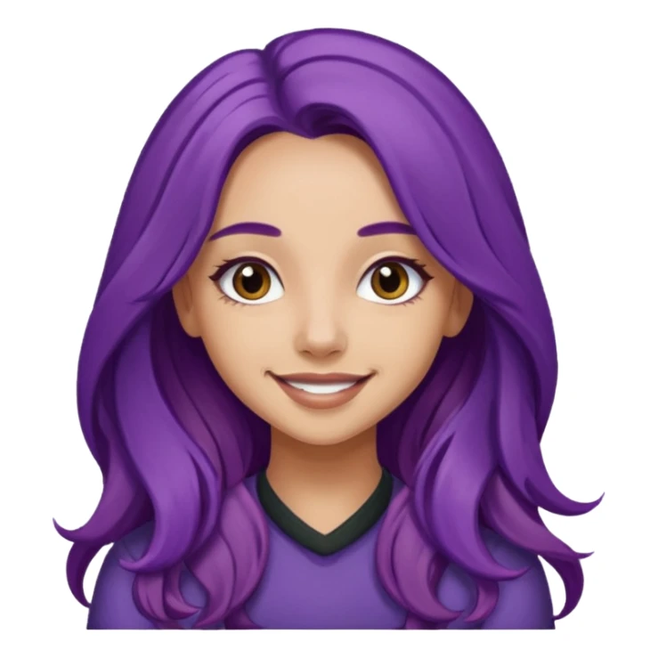 Jade Thirlwall with long purple hair sticker