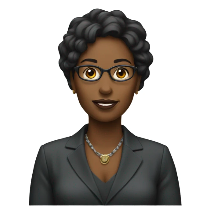 black woman news journalist sticker