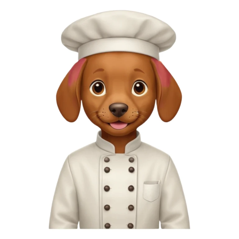 Vizsla wearing chef coat sticker
