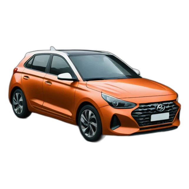Voiture modèle i20 hyundai vert glauque sticker
