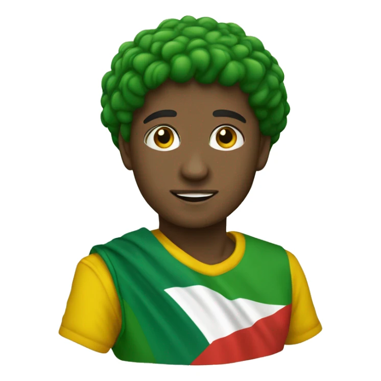 Afrikaanse Hoër Seunskool Rooi geel en groen vlag sticker