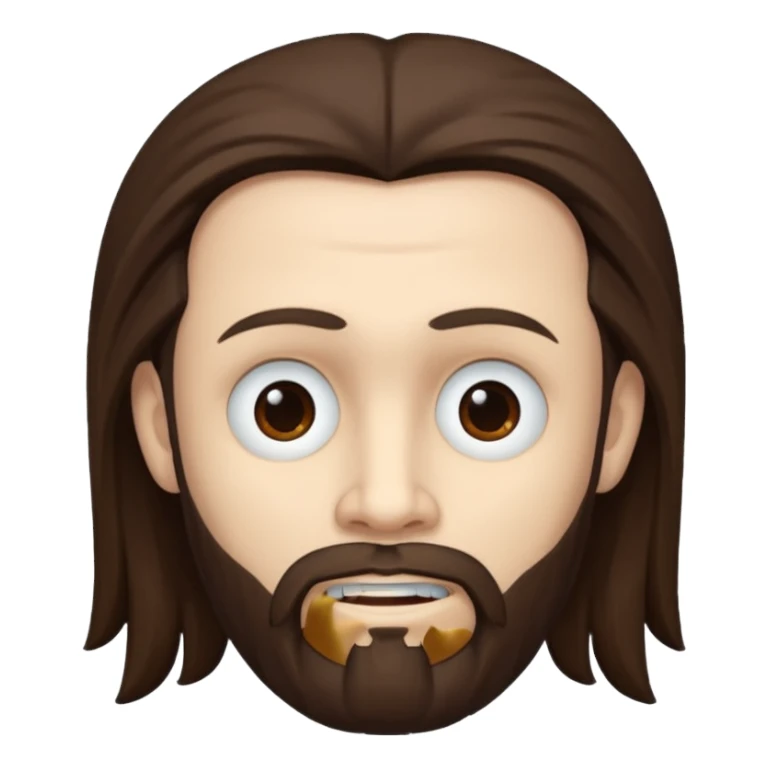 James "Munky" Shaffer with long dark brown hair sticker