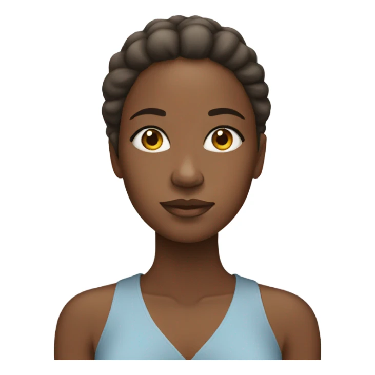 African American woman calming sticker