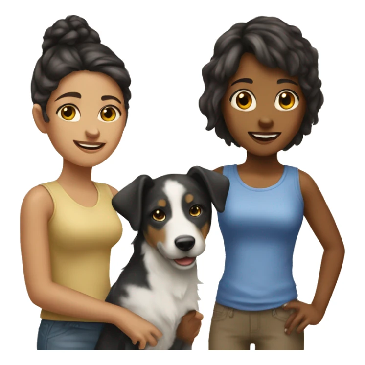  The girl with the dog york sticker