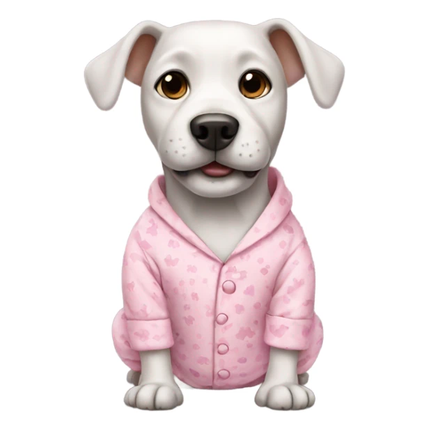 Dog wearing pajamas sticker