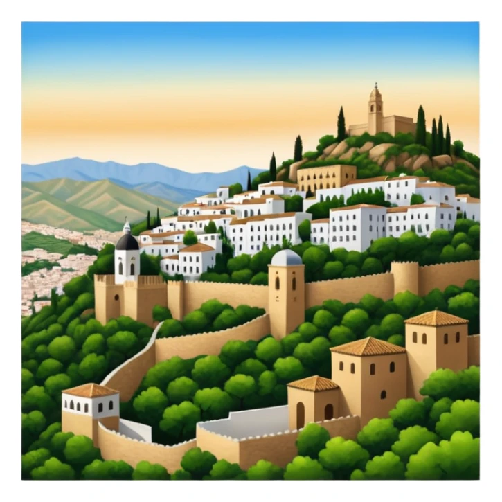 El Albaicín y el Sacromonte of granada, spain  sticker