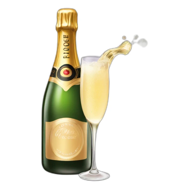 champagne sticker