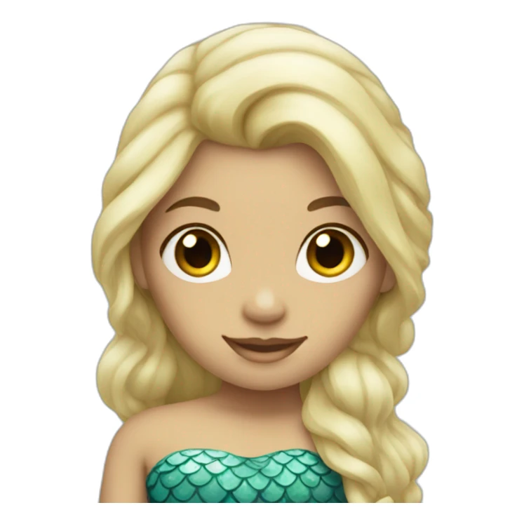 Mermaids with blonde hair sticker