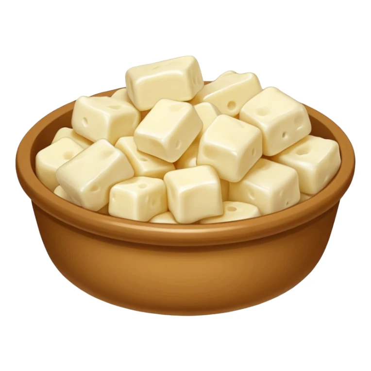 small pile of curds, simple, clear sticker