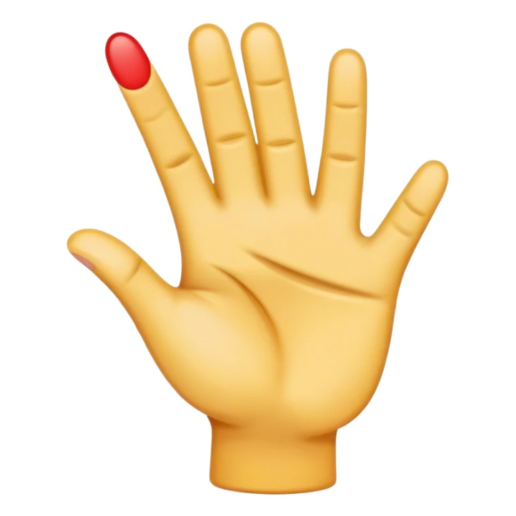 An emoji that represents the saying “give me” sticker