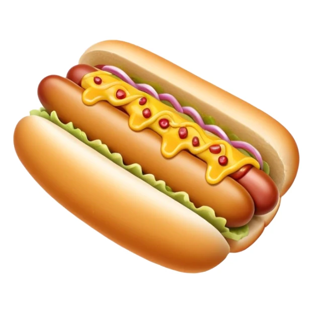 American hot dog street food with muted tones sticker