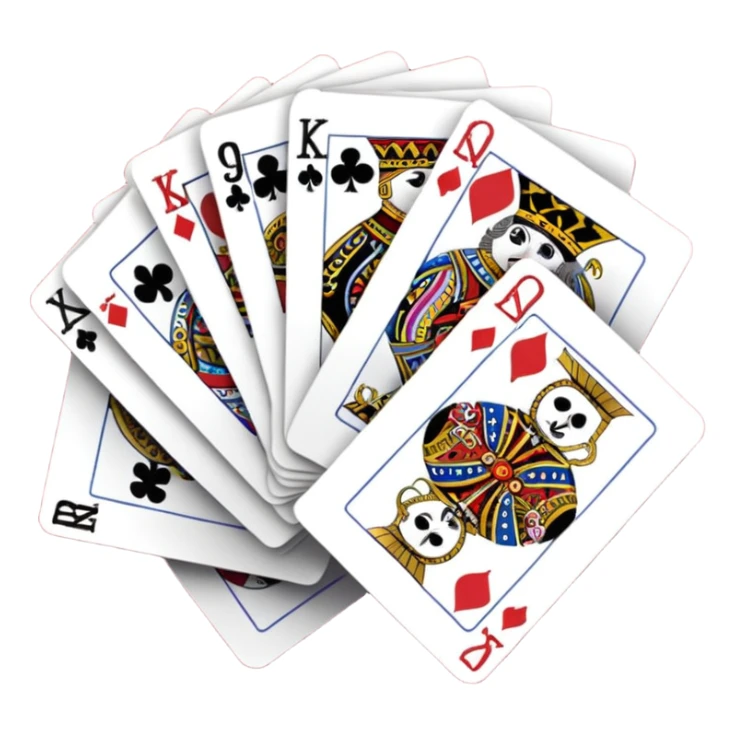 A deck of cards sticker