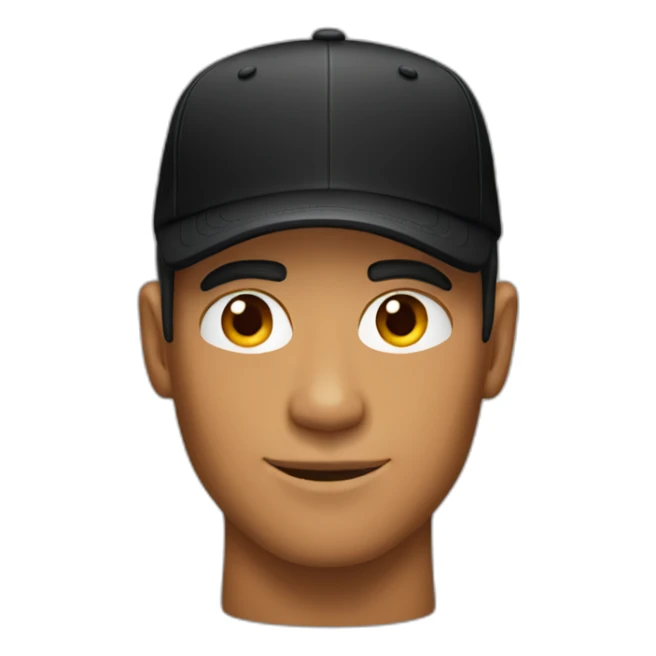 Tanned Guy with black cap sticker