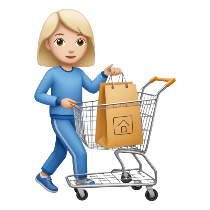 generate a emoji for my app for each  -home, account, cart, and tag . Note that use only lines without background and give me in text  sticker