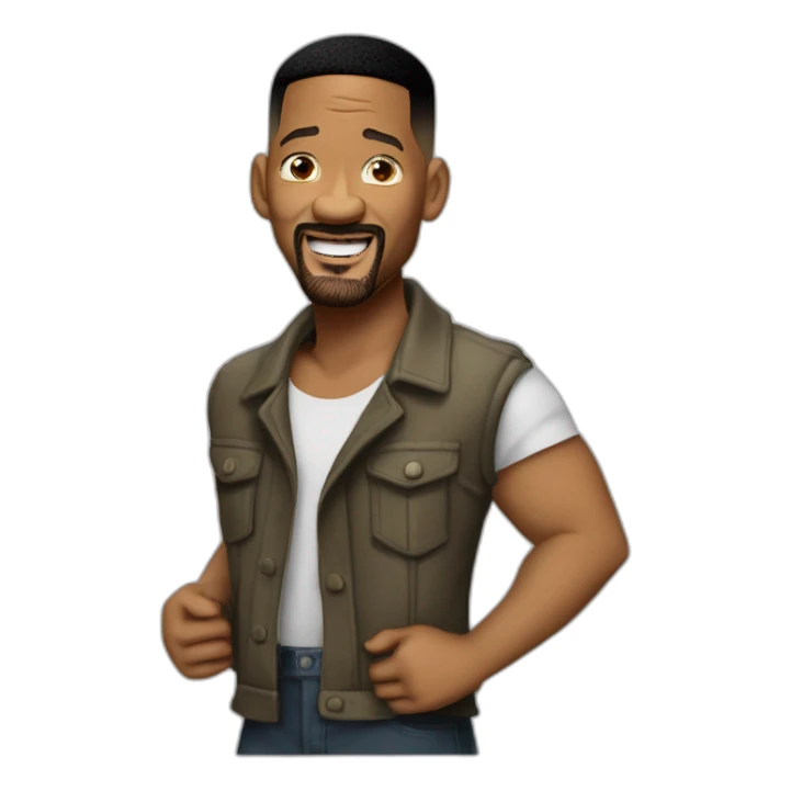 Will Smith qui s'apprête à gifler quelqu'un sticker