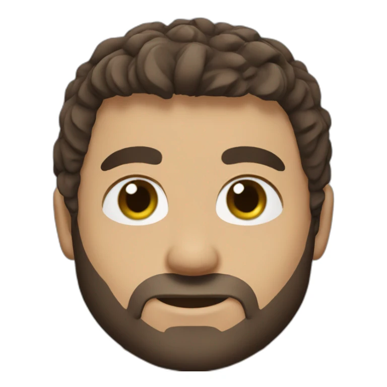 jiujitsu bresilian with brown hair and blue eyes sticker