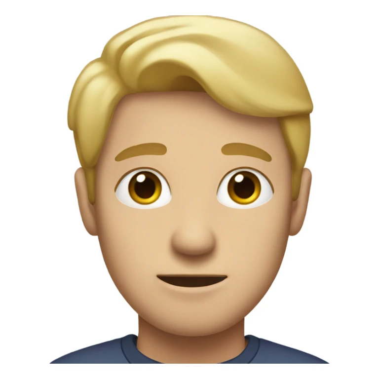 blonde man with heart eyes sticker