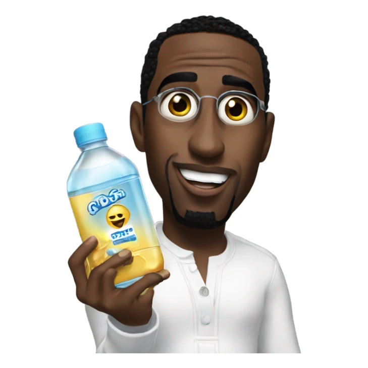 P diddy with baby oil in his hand sticker