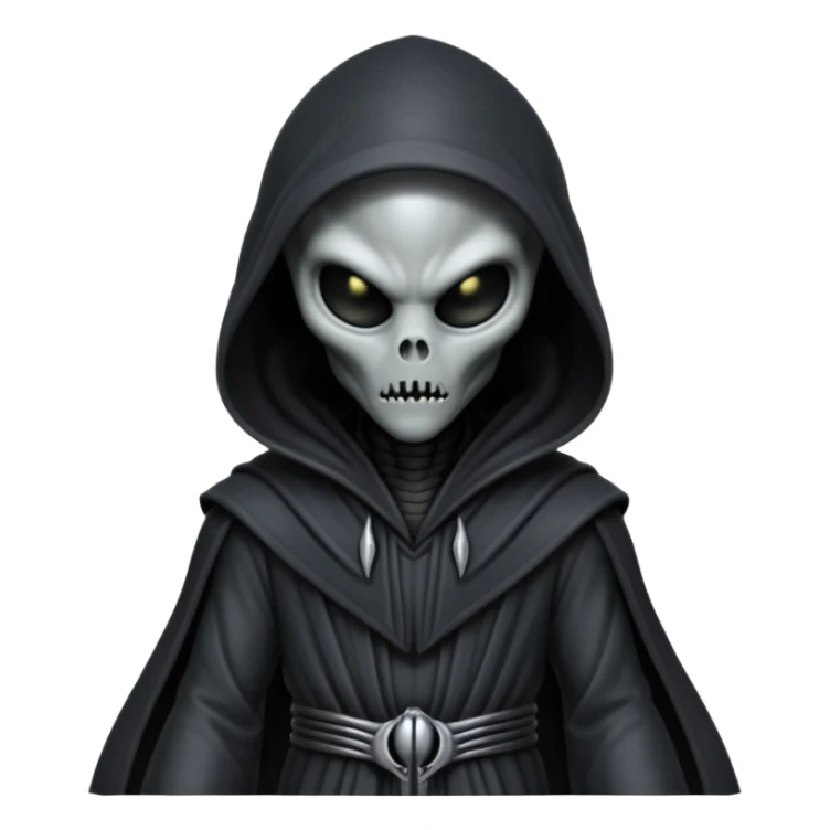 I need an emoji of a xenomorph alien in a sith robe sticker