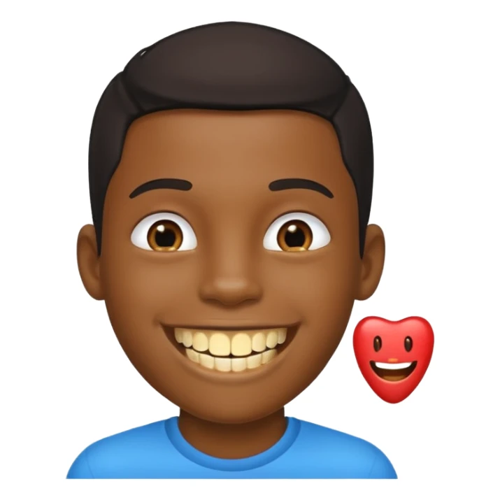 Garoto negro com black nudredcom dente de ouro sticker