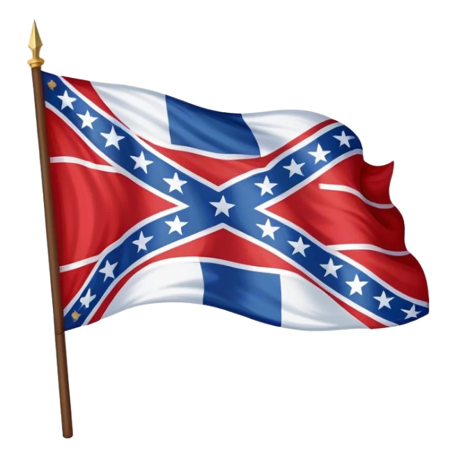 American south confederate battle flag sticker