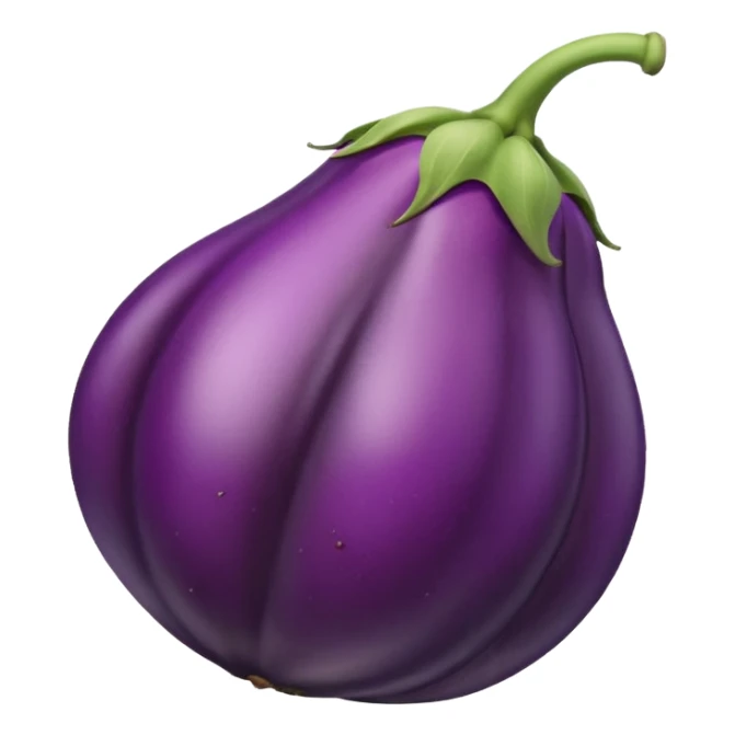 curve brinjal with cut piece sticker