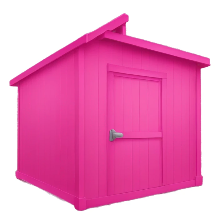 Hot pink dog shed sticker