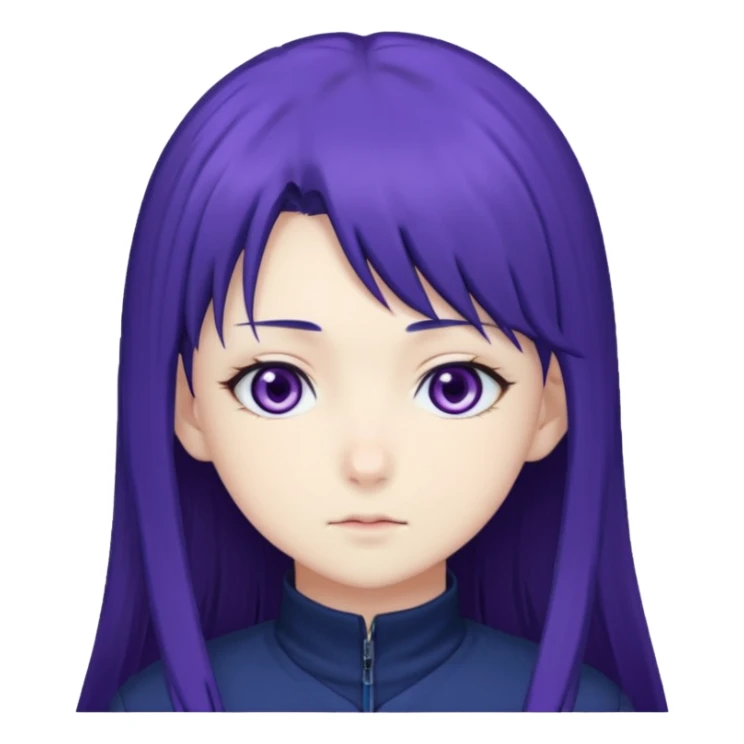 Hinata hyuga from Naruto the anime sticker