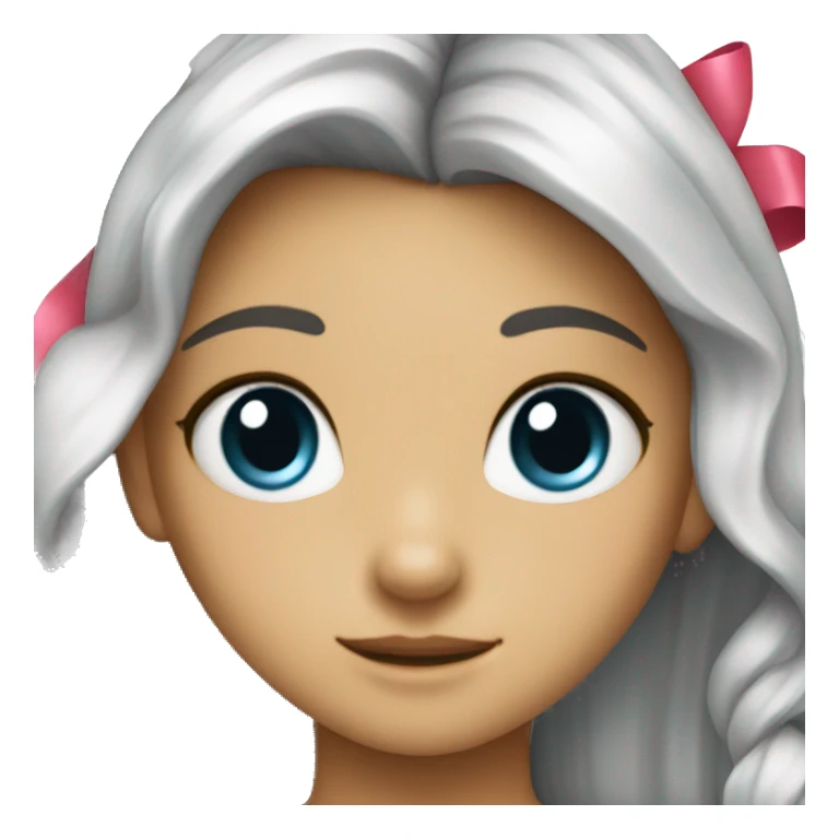 Bow with A cute girl sticker