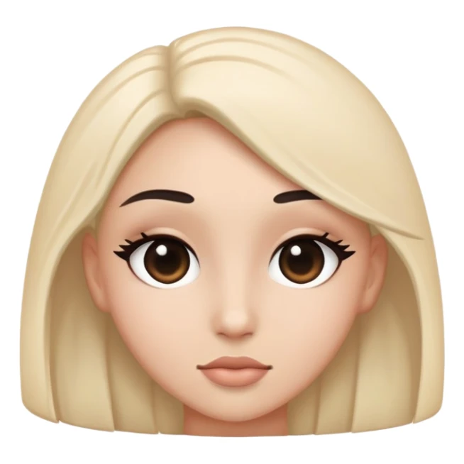 heart eyes but with black hearts sticker