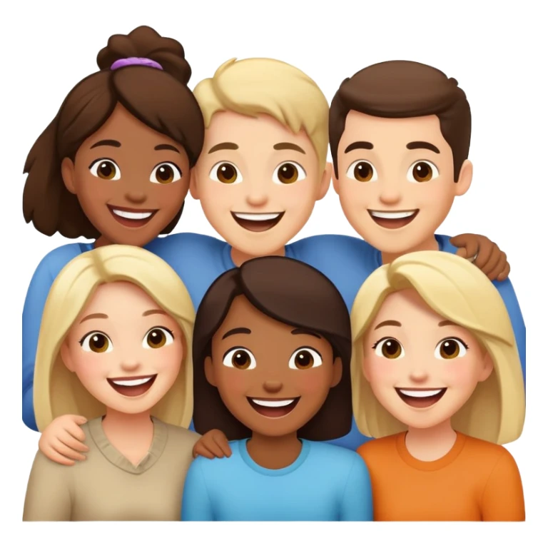 happy moments with friends sticker