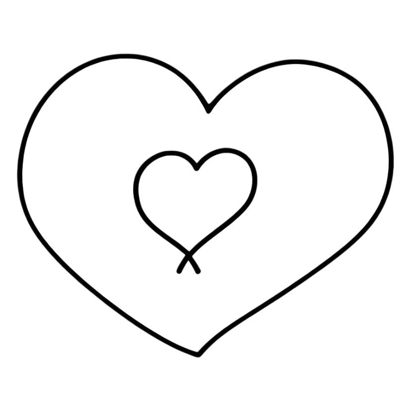 Wu-Tang Clan W symbol inside a heart sticker