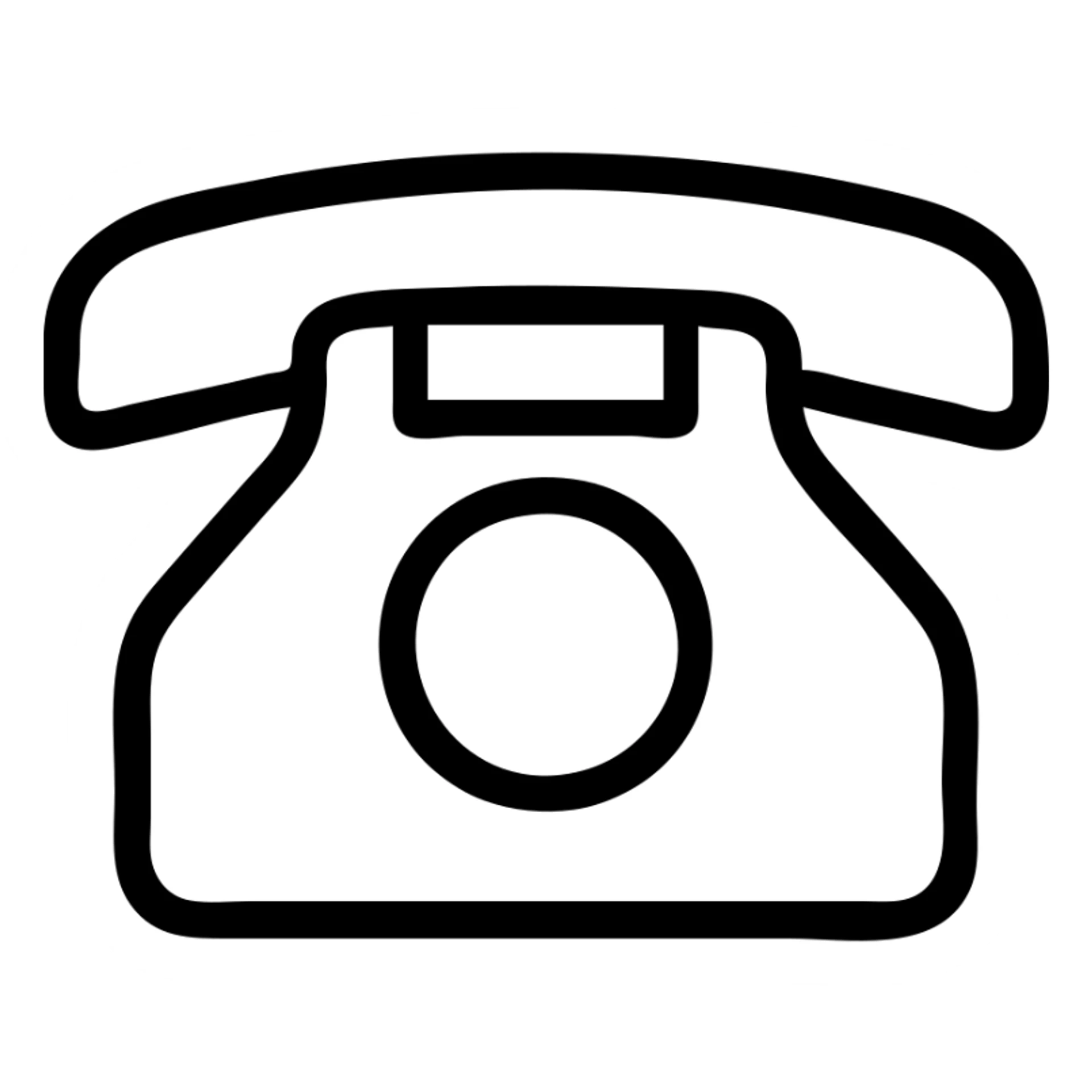 black telephone, vintage phone sticker