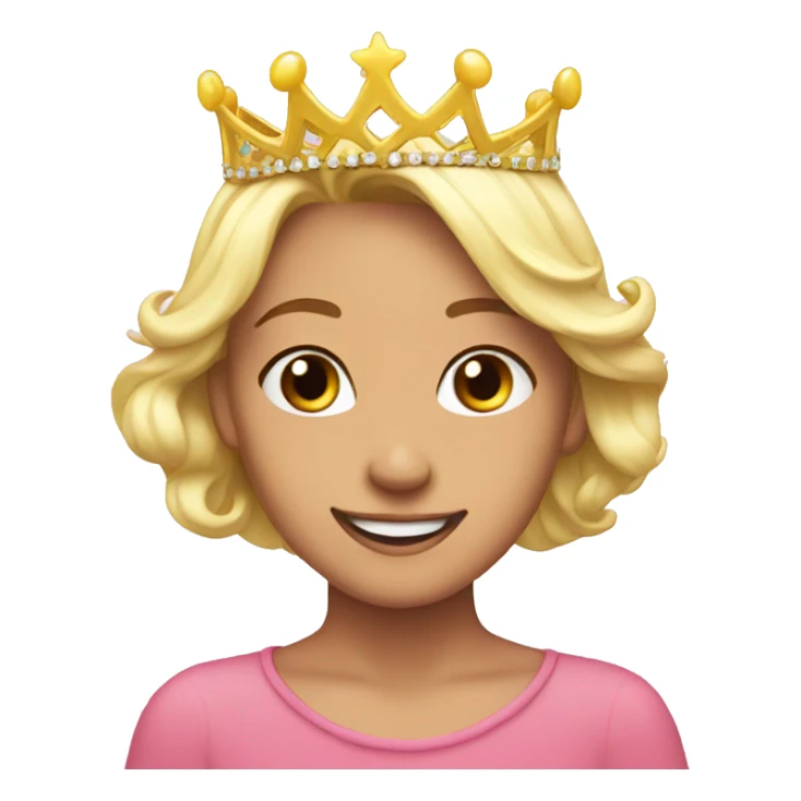 happy birthday tiara sticker