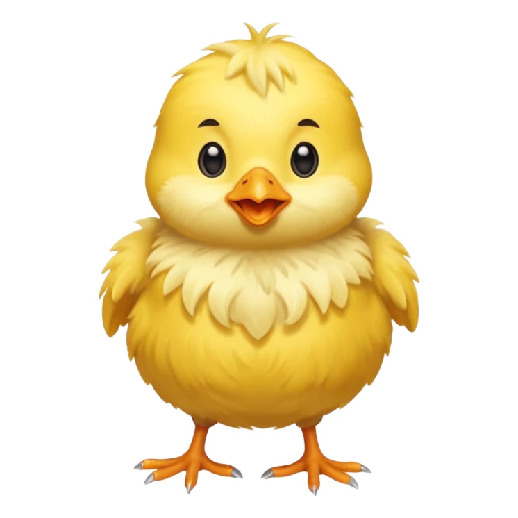Pulcino saltellante formato ridotto sticker