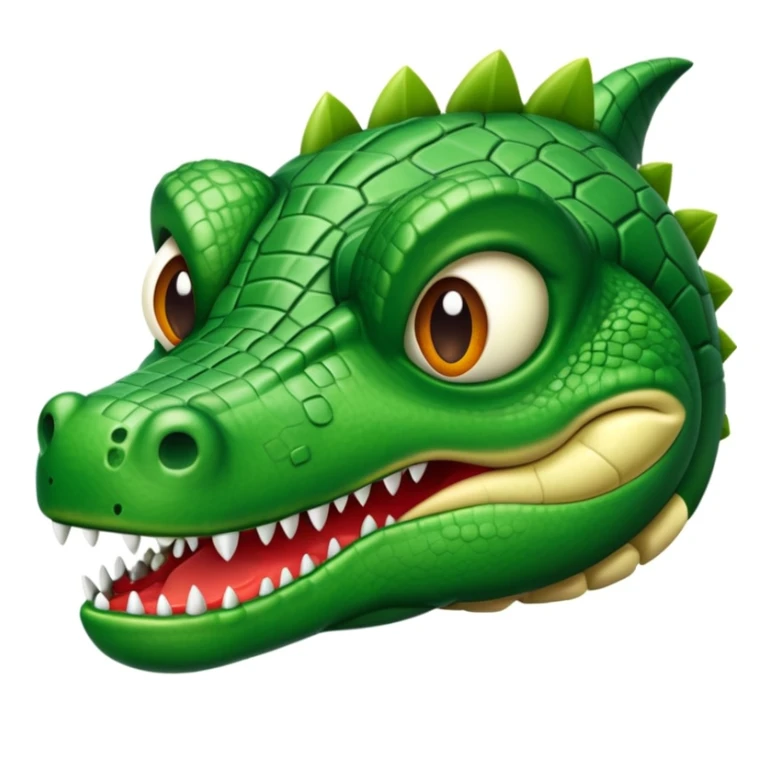 Haz un avión con cabeza de cocodrilo sticker