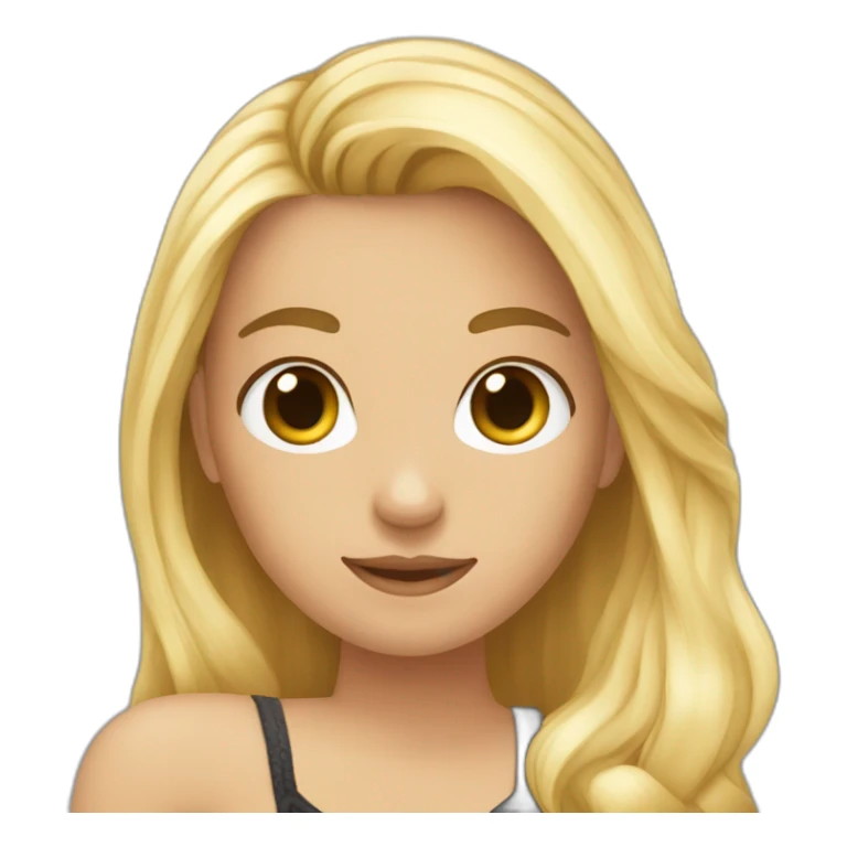 2 BFF qui se font un câlin une blonde une brune sticker