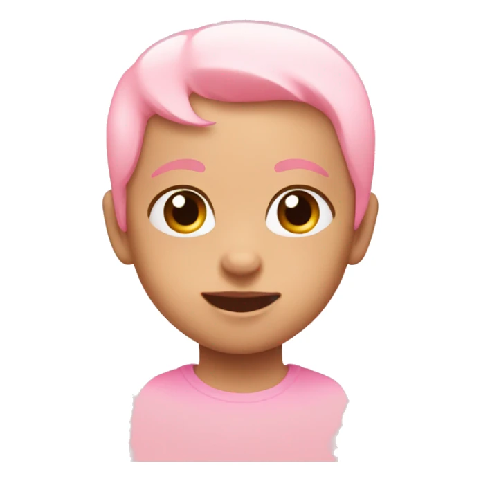 Baby pink heart emoji  sticker