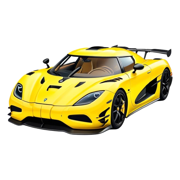 Koenigsegg Agera RS - Koenigsegg (Model Year: 2020) (Iconic colour: Yellow) sticker