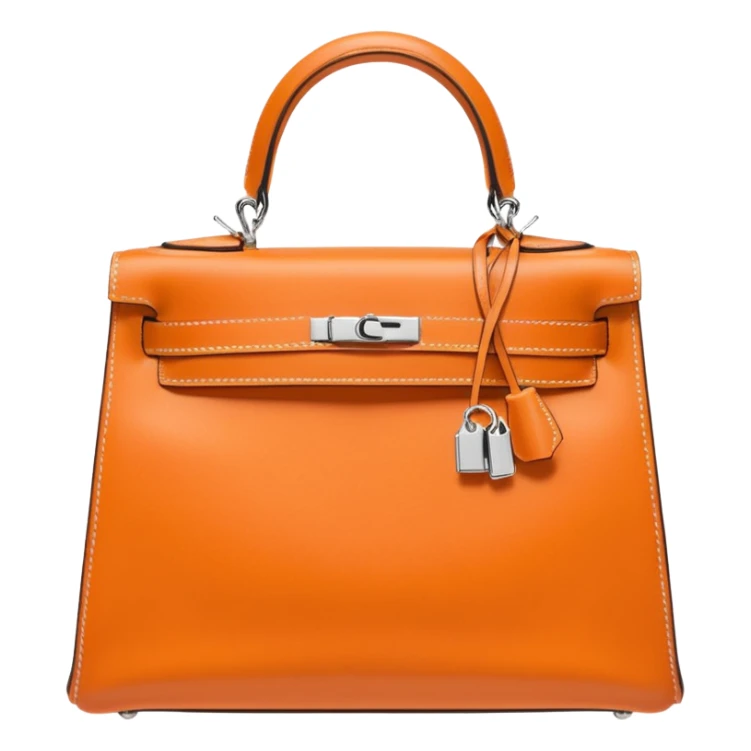 hermes kelly pastel orange color bag sticker