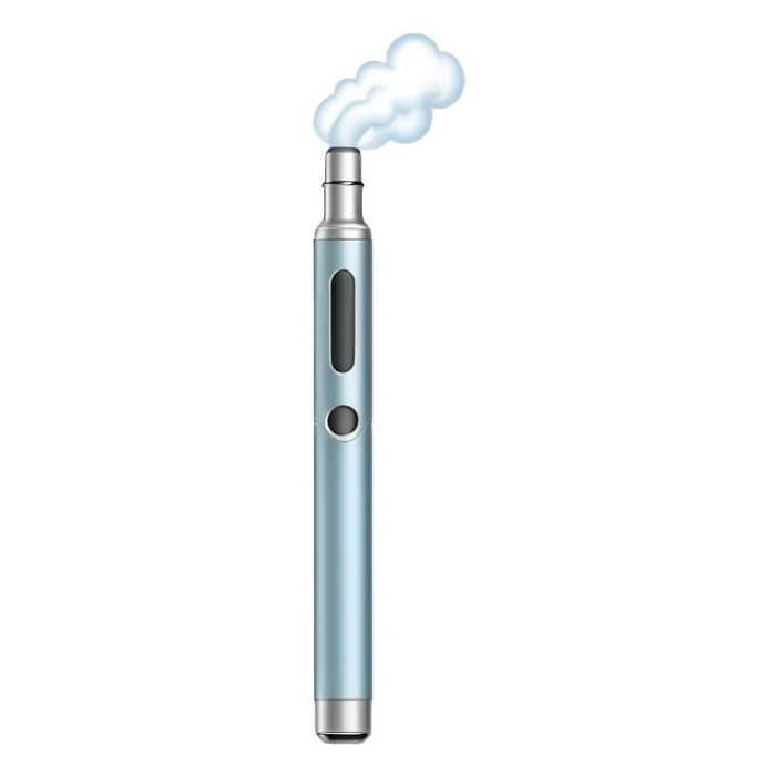 sleek vape pen emitting a small puff of vapor sticker