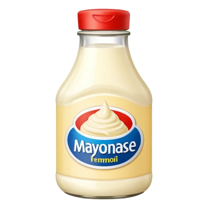 Glass Bottle of Mayonnaise sticker