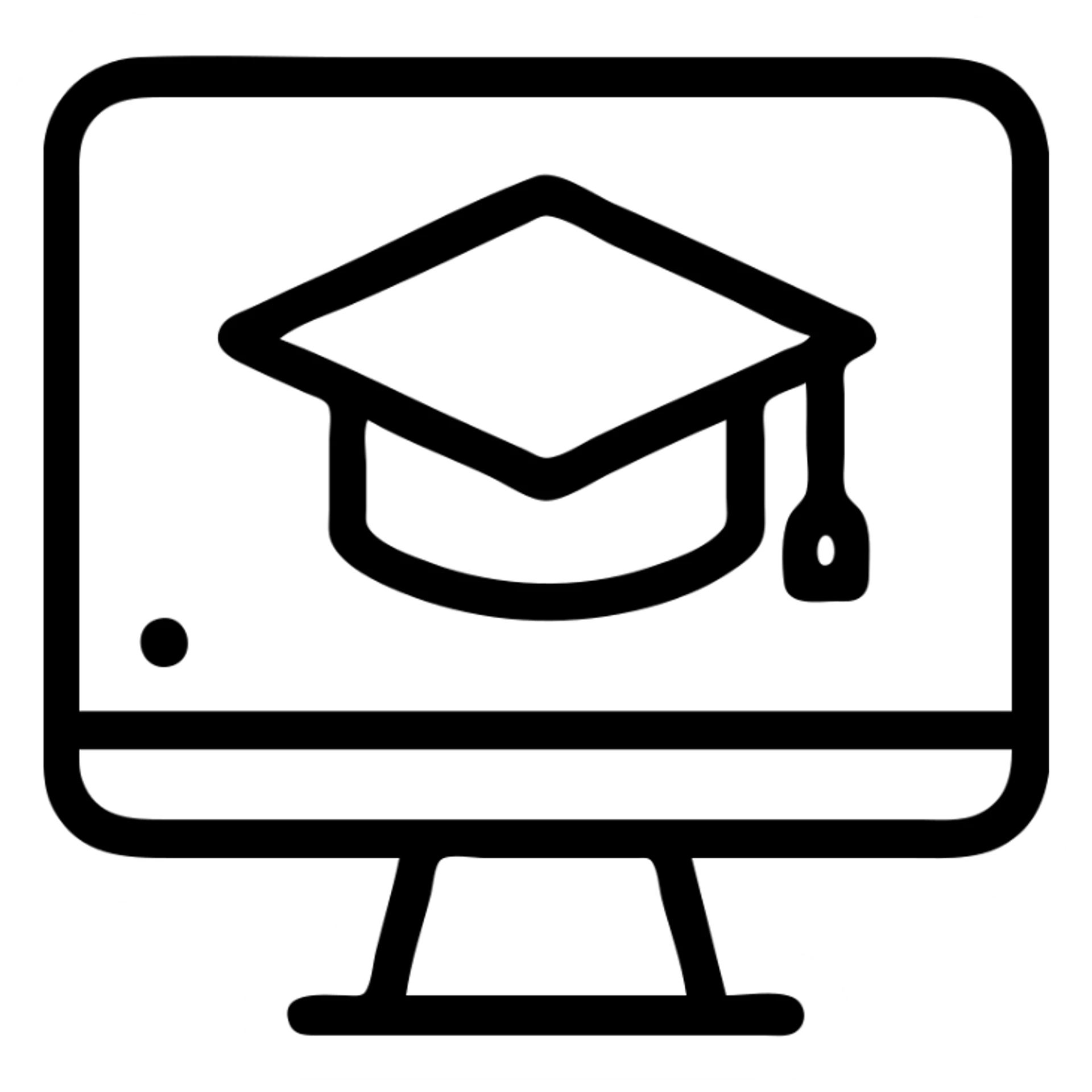 Icon school online education  sticker