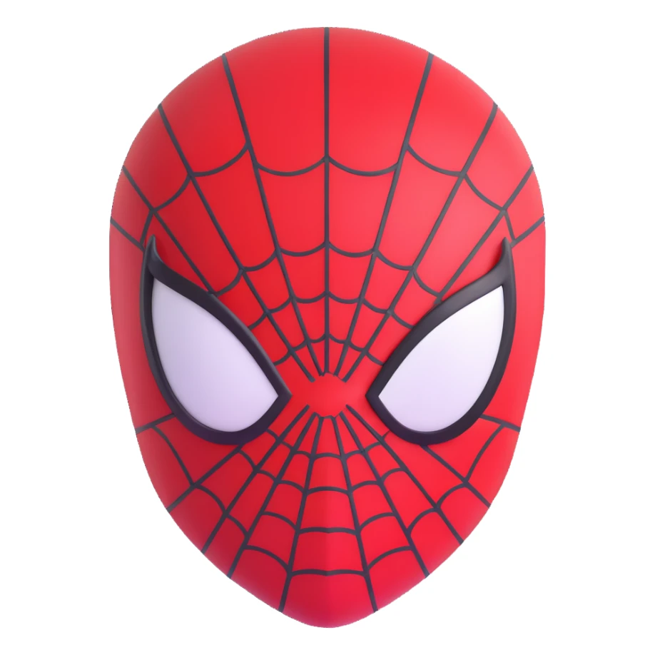 spiderman head sticker