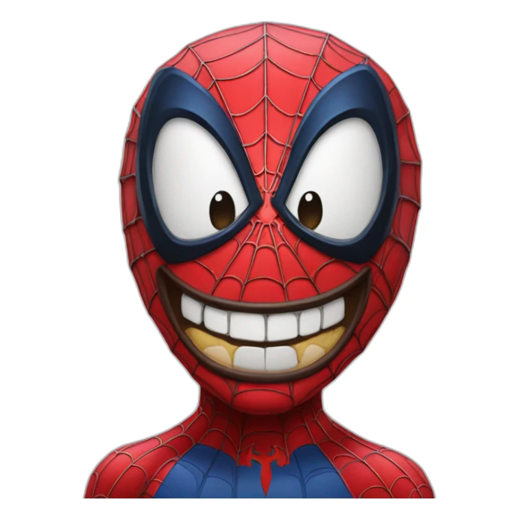 Spider-Man emoji Who laughs sticker