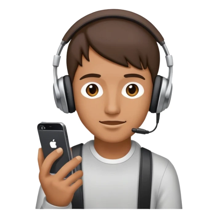 2010 music playlist with headphones and smartphone sticker