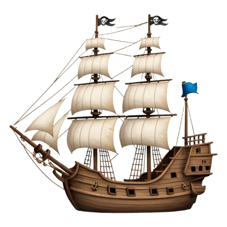Galleon – Large pirate-era ship with sails sticker