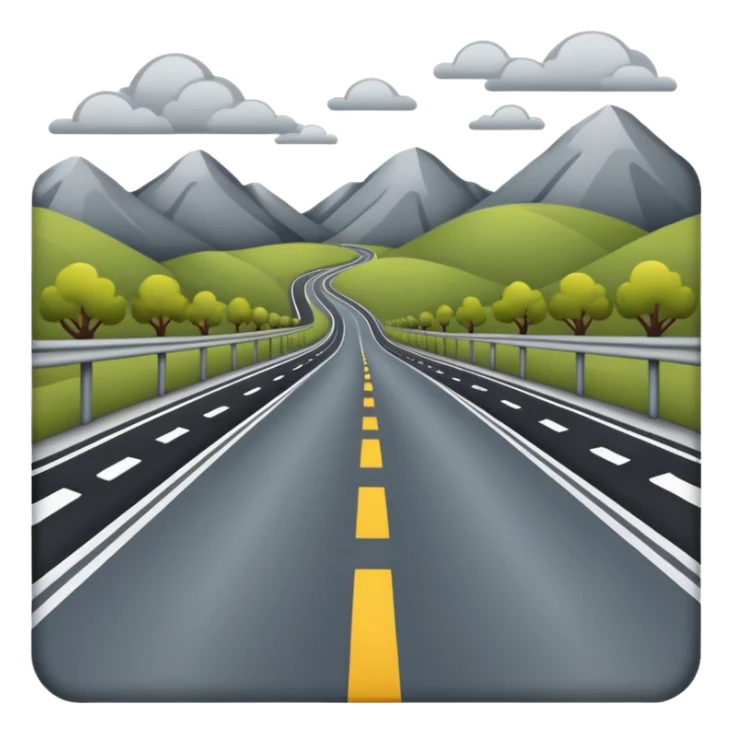 CARRETERA sin cuadro pero con paisajes de lado 

 sticker