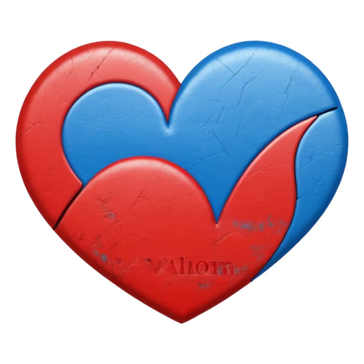 Heart using the colours of fontaines dcs album romance sticker